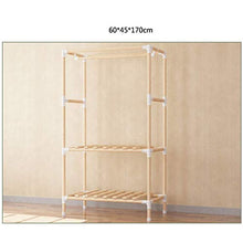 JFFFFWI Armadio Semplice 170 * 60 * 45cm in Legno massello di Oxford armadietto Pieghevole Guardaroba smontabile Portatile