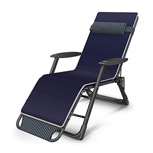 Moolo Lettino Prendisole Patio Sedie adagiantesi,Zero Sdraio Sedia a Sdraio Sedia per Pausa Pranzo Balcone Portatile per Il Tempo Libero Poltrona Letto Divano Pigro (Color : B)