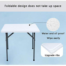 YRC Salva Spazio Tavolo Pieghevole Quadrato Tavolo da Pranzo per Uso Domestico Piccola scrivania all'aperto Picnic Artifatto Anti-Rust Craft Table .2021 Ultime. (Color : Black)