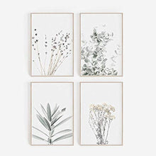 RRTYA - Poster su tela con pianta di eucalipto di lavanda e pianta (03,60 x 80 cm, senza cornice)