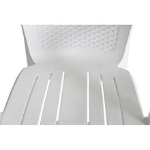 Progarden 87100 Eden Sedie di plastica Pieno/Retro Intrecciato, Bianco
