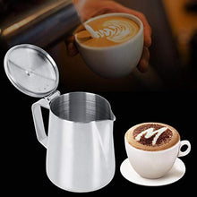 Rockyin 350ml in Acciaio Inox Latte Craft caffè Latte Che Schiuma Arte Brocca Brocca Mug Cup con Coperchio