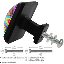 Amore arcobaleno 3 PCS Pomelli per Porta, Pomolo per Mobile, Pomelli per Mobili con Viti, Maniglia per Armadietto, Pomelli per Porta, Pomelli per Cassetti per Porta, Armadio, Cassetto e Credenza
