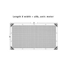 LLCY Heavy Duty Ombra Panno di Maglia Blocchetto di Sun del Tessuto con i Gommini di Protezione for Garden Copertura Fiori Patio Piante Lawn Nero a 20 Pin Vele Parasole (Color : 3X5m)