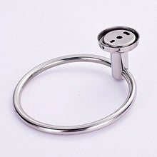 MBYW portasciugamani Moderno Portasciugamani in Acciaio Inox Accessori da Bagno retrò portasciugamani Anello portasciugamani portasciugamani portasciugamani Bianco Brillante 18 * 20cm