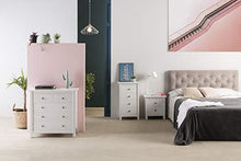 VS Venta-stock Cassettiera 5c Berna Colore Bianco, Realizzato in Pino Massiccio