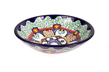 Juanetta - Lavabo fatto a mano in messicano, modello Cerames, 44 x 13,5 cm, dipinto a mano