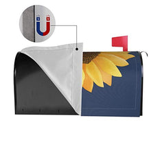 Copertura magnetica per cassetta postale con motivo girasole, design unico, per giardino, cortile, dimensioni standard, 53 x 45 cm