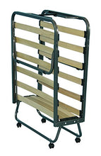 AVANTI TRENDSTORE - Brando - Letto per Gli Ospiti, Pieghevole in Metallo su rotelle, con doghe e Materasso Incluso. Disponibile in 2 Misure Diverse (80x200 cm)