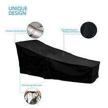 ZhongYeYuanDianZiKeJi 1PCS Sdraio da Esterni, coperture mobili da Giardino in Rattan per Lettino Prendisole Impermeabile Nero 2.08 m x 0.76 m x 0.41 - 0.79 m/2,1 x 0,8 m x 1.34 - 0,8 m