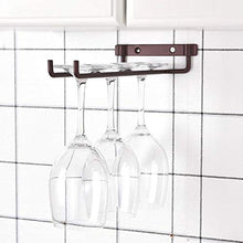Portabottiglie da vino, fila singola Porta bicchieri in ferro finitura cromata Portabottiglie da parete a parete Cucina Scaffali da bar per la casa Decorazione(Rame opaco)