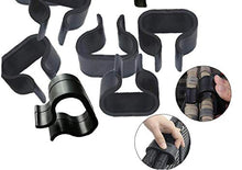 Clip in Metallo Divano Ad Incastro Del Connettore, Morsetti Mobili in Rattan Sedia Fastners Clip Per Mobili Da Giardino (nero-medium) 10 Pezzi
