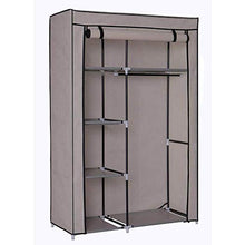 WCY Armadio Portatile Armadio, Brown, Stati Uniti yqaae (Color : Brown, Size : United States)