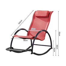 KaidanAdult Siesta Sedia a dondolo Sedia a dondolo - Sedia a dondolo Soggiorno Casa per il tempo libero Piattaforma per la casa Balcone Sedia leggera Moderna Minimalista Lega di alluminio leggera, 59x