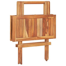 FAMIROSA Tavolo da Bistrot Pieghevole 60x60x65 cm in Massello di Teak-8996