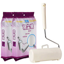 LLQM Dispositivo per Capelli appiccicosi per Uso Domestico, Carta per Polvere appiccicosa Resistente strappabile, Rullo appiccicoso per Abiti rotti 16 cm, Carta Adesiva con Manico