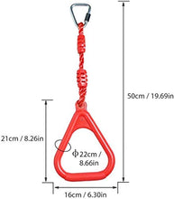 Anelli Swing Bar, Altalena per Bambini, 3Pcs Colorful Backyard Outdoor Gymnastics Ring, Monkey Ring, Climbing Ring And Obstacle Ring, Outdoor Indoor Handshake Climbing Ring
