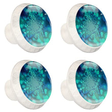 Maniglie per cassetti Manopole per cassetti Manopole rotonde Confezione da 4 per armadietto, cassetti, cassettiere, cassettiere ecc. Luce verde