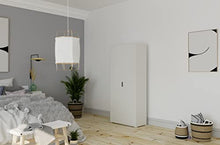MeMi Me281BIA Armadio, Legno, Bianco, 36.5x75x174 cm