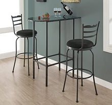 Monarch Specialties Marmo Grigio e Antracite Metallo 61 cm da 91,4 cm Spacesaver Bar