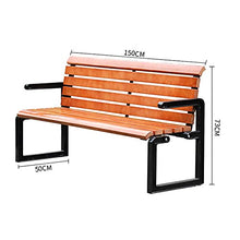 GaoF Panchine da Giardino in Legno massello da Giardino per Esterni, panchine da terrazza, sedie da Portico in Legno anticorrosivo Resistenti alle intemperie per 2-3 Persone da