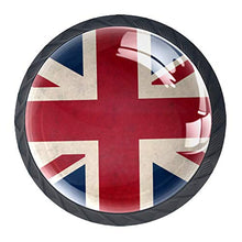 bandiera britannica 4 PCS Pomelli per Porta, Pomolo per Mobile, Pomelli per Mobili con Viti, Maniglia per Armadietto, Pomelli per Porta, Pomelli per Cassetti per Porta, Armadio, Cassetto e Credenza