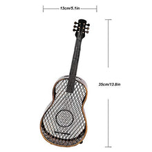 Atyhao Chitarra a Forma di Rete in Ferro Wine Cork Container Wine Bottle Stopper Organizer Wine Cork Holder Wine Barrel Cork Holder Handcrafts Home Office Decoration13,8x5,1 Pollici
