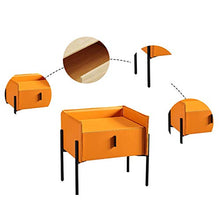 Comodino, con Cassetti Comodino Portaoggetti in Metallo, per Camera da Letto/Soggiorno/Corridoio