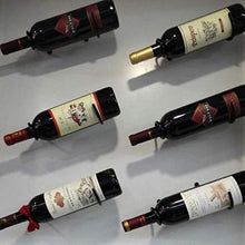 USMEI Portabottiglie per Vino da Parete - Portabottiglie per Vino Rosso, Portabottiglie per Vino da Appendere in Metallo Portabottiglie per Vino da Appendere in Metallo in Ferro per Riporre.