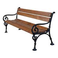 Krakwood - Panchina da giardino in legno per 3 posti, per giardino, patio, sedie da esterno