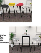 LWW Sedie, Iron Bar Chair Sgabello Alto Pp Sedile Soggiorno contatore sedia del ristorante Tempo libero Non Slip-Rinforzo tavolo e sedia pratica,Height65cm
