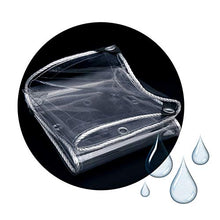 GGYMEI Telo Impermeabile Esterno, Telone Impermeabile Trasparente Foro di Isolamento Antistrappo Compresse di Plastica per La Copertura della Tenda Esterna 360 Grammi per Metro Quadrato