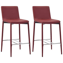 UnfadeMemory Set da Bar Set Mobili da Bar Tavolo 5 pz in Similpelle Rosso Vino