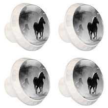 Cavallo in corsa 4 PCS Pomelli per Porta, Pomolo per Mobile, Pomelli per Mobili con Viti, Maniglia per Armadietto, Pomelli per Porta, Pomelli per Cassetti per Porta, Armadio, Cassetto e Credenza