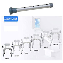 WEIJINGRIHUA Sedia da Doccia per Anziani Sgabello da Bagno Regolabile in Altezza con Braccia e sgabelli di Sicurezza dello Schienale per Il Bagno Guida per la Mobilità disabili (Color : Blue)