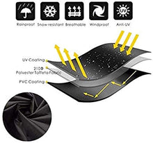 N / A Copertura Impermeabile Divano mobili Giardino all'aperto Sedia a Sdraio, parapioggia Coperchio a Tenuta di Polvere Protezione Neve, 213x 132x 74 Centimetri