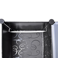 Shengtaieushop modulare con 14 Scomparti Nero e Bianco Panno Armadio 37 x 146 x 180.5 cm