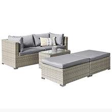Aimir Set di Mobili da Giardino per Esterni, Set di 5 Pezzi da Giardino Combinazione Divano da Giardino Conversazione Sedia in Rattan Tavolino Set per Il Tempo Libero Mobili Creativi