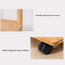 Comodini Nordic Mini Comodino Moderno Tavolino di Soggiorno Fine Tabelle da Letto di bambù con carrucola Comodino Creativo Comodini Letto (Color : B)