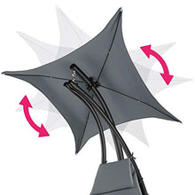 TecTake 800699 Sdraio Sospesa, Parasole Protezione Raggi UV, Sagomatura Ergonomica, Materassino Imbottito e Cuscino Poggiatesta - Disponibile in Diversi Colori (Grigio | No. 403545)