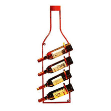 Wine Rack Wine Rack Bottle Holder della cucina della casa decorazione della barra dell'organizzatore Hanging bottiglia di immagazzinaggio mensola fissata al muro di metallo Holder Semplicità Vino