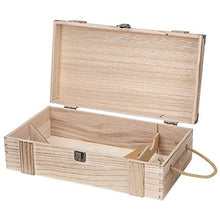 Portabottiglie per Vino, Scatola per Vino Rosso, Portatile 2 Bottiglie retrò Vintage per Ufficio casa