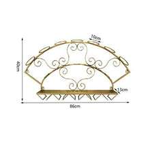 Wine Rack, Wine Rack 7 bottiglie di vino Rack parete di arte del ferro Wine Bottle Holder Storage Cucina Rack Rack WTZ012