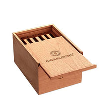 JKCKHA Cigar Box, Humidor, Legno di Cedro Legno Solido Cigar Box umidificazione Good Mood, Good Life (Colore: Brown)