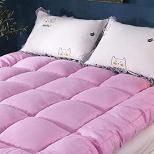 YXXCD Thick 3 in Materasso Letto Futon, Velluto Tatami Materasso Morbido Pieghevole Materasso Terra Giapponese Confortevole Tappetino Camera da Letto -Rosa 200x220cm(78x86inch)