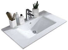 AVANTI TRENDSTORE - Silas - Lavabo con 1 cassetto compreso in Bianco Lucido/Opaco d'imitazione, ca. 80x50x45 cm