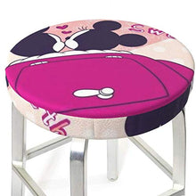 Copertura rotonda per sgabello da bar Topolino per sedia e sedia, lavabile, elastica, per sgabelli rotondi da 35,6 cm