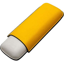 SMEJS Cigar Box Cigar Box, Sigaro Portable Set Cigar Idratante Cigar Box Giallo può Contenere 2 (Dimensioni: 7x16.5x3cm)