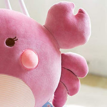 YiXing - Cuscino per divano con motivo a granchio, in morbido cotone, 58 cm, colore: grigio, altezza: 58 cm