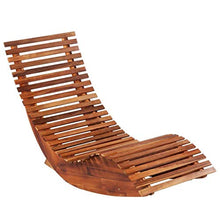 vidaXL 2X Legno di Acacia Sedie a Sdraio a Dondolo Stile Rustico Robusti Ergonomici Lettino Prendisole per Interni e Giardino Finitura ad Olio